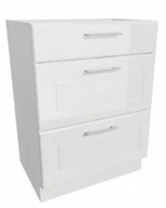 Szafki kuchenne - Szafka Dolna Alto 3 Szuflady 60X82 Mdf Biały Połysk - miniaturka - grafika 1