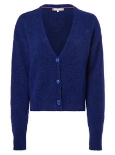 Tommy Hilfiger Kardigan damski z dodatkiem alpaki Kobiety niebieski jednolity, S - Swetry damskie - miniaturka - grafika 1