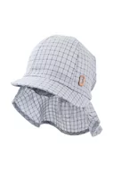 Czapki dla dzieci - Jamiks czapka z daszkiem bawełniana dziecięca SVEND kolor szary wzorzysta - miniaturka - grafika 1