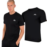 Odzież taktyczna i umundurowanie - Koszulka Alpha Industries Backprint 128507 03 - Czarna - miniaturka - grafika 1