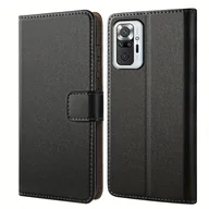 Etui i futerały do telefonów - TEMU Etui na telefon - Czarne etui z klapką ze sztucznej skóry, pokrowiec ochronny na Xiaomi Redmi Note 10 Pro 4G / Note 10 Pro Max, z motywem - miniaturka - grafika 1