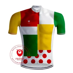 Camisola de ciclismo retro - Camisola Tour de France - RedTed - Koszulki rowerowe - miniaturka - grafika 1