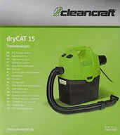 Odkurzacze przemysłowe - Cleancraft Odkurzacz na sucho dryCAT 15 (odkurzacz z akcesoriami, pojemnik 5 l, w zestawie filtr HEPA F9, odkurzacz przemysłowy, ilość powietrza 23 l/min) 7002105 - miniaturka - grafika 1