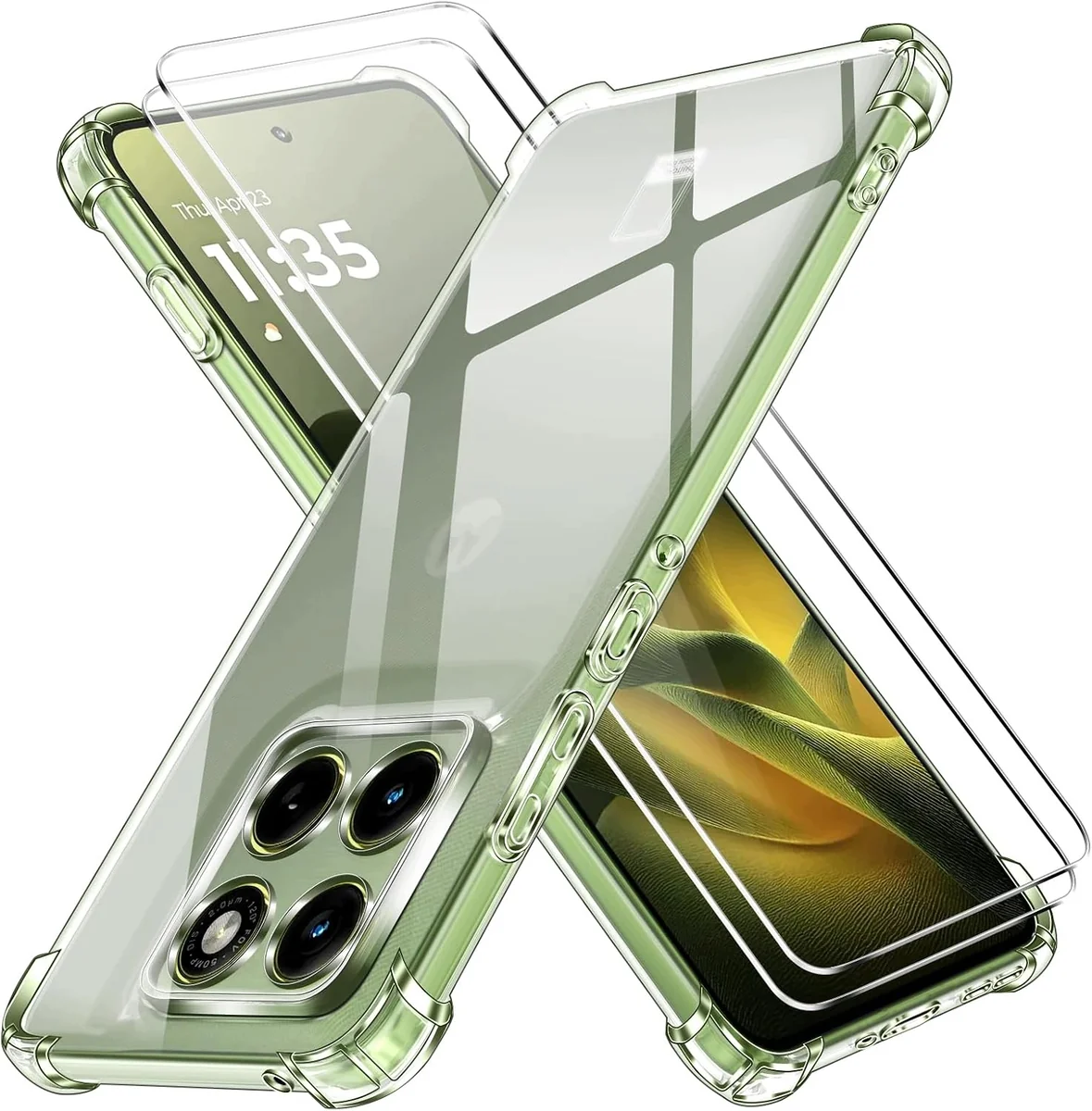 ETUI 1 SZTUKA + FOLIA 2 SZTUKI ZAMIENNIK DO MOTOROLA EDGE 70 5G SILIKONOWE