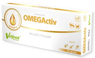 VETFOOD OMEGActiv 60 kaps. - Suplementy i witaminy dla psów - miniaturka - grafika 1