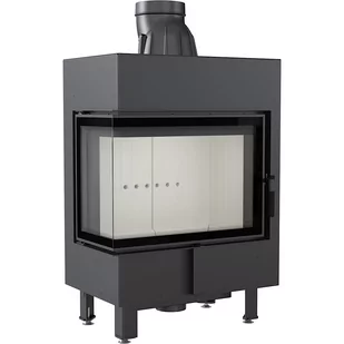 Kratki.pl Marek Bal Kominek powietrzny stalowy LUCY lewy BS 12 kW  200 LUCY/12/L/BS - Kominki wolnostojące - miniaturka - grafika 1