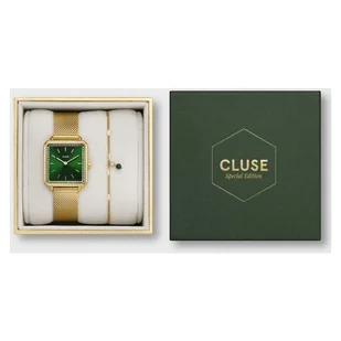 Zegarek Cluse Zegarek CG10317 Gift Box Mesh and Malachite Bracelet Gold Colour - - Zegarki damskie - miniaturka - grafika 2