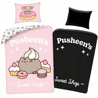 Pościel dla dzieci - Komplet Pościeli Kot Pusheen 140X200Cm Poszewka Na Poduszkę Kołdrę Bawełna - miniaturka - grafika 1