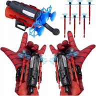 Zabawki militarne - Zestaw 2X Rękawica Z Wyrzutnią Sieci Strzelająca Rękawiczka Spider Strzałki - miniaturka - grafika 1