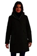 Płaszcze damskie - killtec Damski Parka/wodoodporny płaszcz z odpinanym kapturem Damen Funktionsparka, Dunkeloliv, 40, 43284-000 - miniaturka - grafika 1