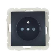 Gniazdka elektryczne - Efapel Gniazdo pojedyncze LOGUS 90 Czarny - miniaturka - grafika 1