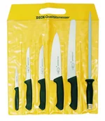 Noże kuchenne - Zestaw PIĘCIU noży kuchennych z ostrzałką DICK Pro Dynamic No 8510000 CZARNE - miniaturka - grafika 1