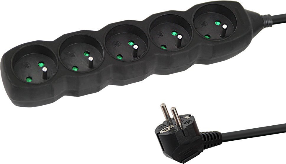 Listwa zasilająca Esperanza ELK207K listwa zasilająca 5 gn. 1.5m czarna