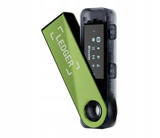 Portfel Ledger Nano S Plus Oxidate Green Crypto Hardware Wallet