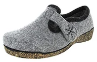 Kapcie damskie - Fischer Damskie kapcie Conny niskie, szary - szary szary 666-38 EU - miniaturka - grafika 1