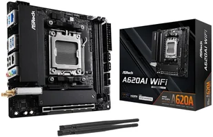 Płyta główna ASRock A620AI WiFi AM5 mITX HDMI DDR5 90-MXBT50-A0UAYZ - Płyty główne - miniaturka - grafika 1