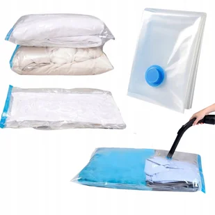 WOREK PRÓŻNIOWY 40x60 do pakowania odzieży pościeli poduszek mocny - Pokrowce na ubrania - miniaturka - grafika 1