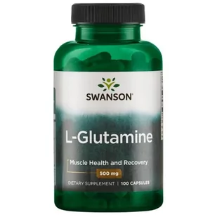 L-Glutamina 500mg, 100kaps. ( Swanson) - Suplementy naturalne - miniaturka - grafika 1