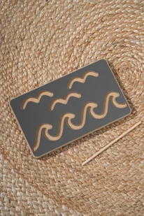 Tabliczka Grafomotoryczna WAVE - szara - Zabawki sensoryczne - miniaturka - grafika 1
