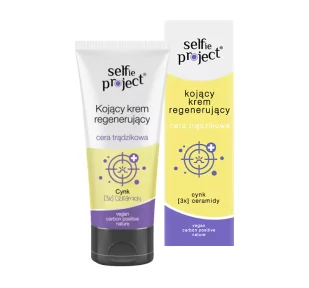 SELFIE PROJECT KOJĄCY KREM REGENERUJĄCY DO SKÓRY TRĄDZIKOWEJ, TŁUSTEJ I MIESZANEJ 50ML - Kremy do twarzy - miniaturka - grafika 1