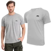 Odzież taktyczna i umundurowanie - Alpha Industries Small Logo Basic 188505 17 - Szara - miniaturka - grafika 1