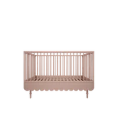 Łóżeczka i kojce - Łóżeczko różowe retro babushka 70x140 cm - miniaturka - grafika 1