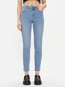 Spodnie damskie - Morgan Jeansy 241-PARDA Niebieski Slim Fit - miniaturka - grafika 1