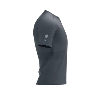 COMPRESSPORT Koszulka biegowa TRAIL HALF-ZIP FITTED SS TOP magent/white - Koszulki sportowe męskie - miniaturka - grafika 3