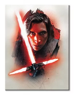 Pyramid Posters Star Wars: The Last Jedi (Kylo Ren Brushstroke) - obraz na płótnie 60x80 WDC100196 - Obrazy i zdjęcia na płótnie - miniaturka - grafika 1