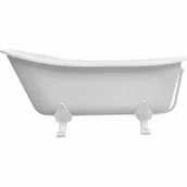 Wanny - Besco WAO-160+BI OLAYA wanna wolnostojąca 160 x 68nogi białe - miniaturka - grafika 1