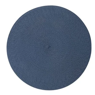 Mata słomkowa 38 cm granatowa - Obrusy i serwetki - miniaturka - grafika 1