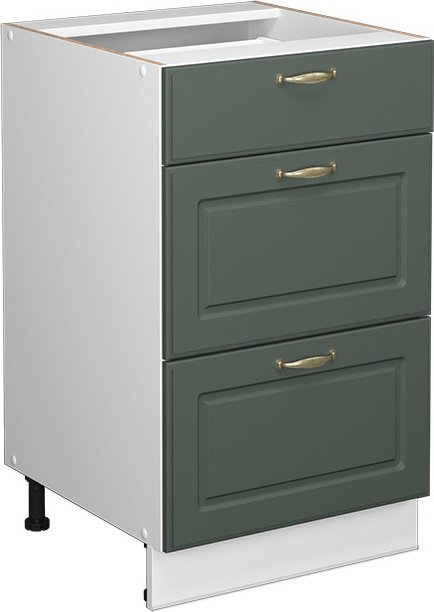Vicco Szafka łazienkowa Fame-Line, 50 x 81.6 cm bez blatu roboczego, Green Gold Country/Biały