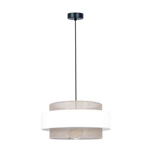 Dekoracyjna lampa wisząca, szeroki abażur K-5271 z serii CEZAR - Lampy sufitowe - miniaturka - grafika 1