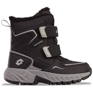 Lotto Kod stylu: 2600490K Alstyne Tex K unisex dziecięce półdługie kozaki Black/Grey 34, czarny szary, 34 EU - Buty dla chłopców - miniaturka - grafika 1