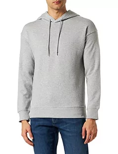 United Colors of Benetton Męska bluza z kapturem, Szary melanż średni 501, S - Bluzy męskie - miniaturka - grafika 1
