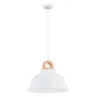 Lampy sufitowe - Tradycyjna lampa wisząca, biały klosz AL 61346 z serii VAYPER - miniaturka - grafika 1