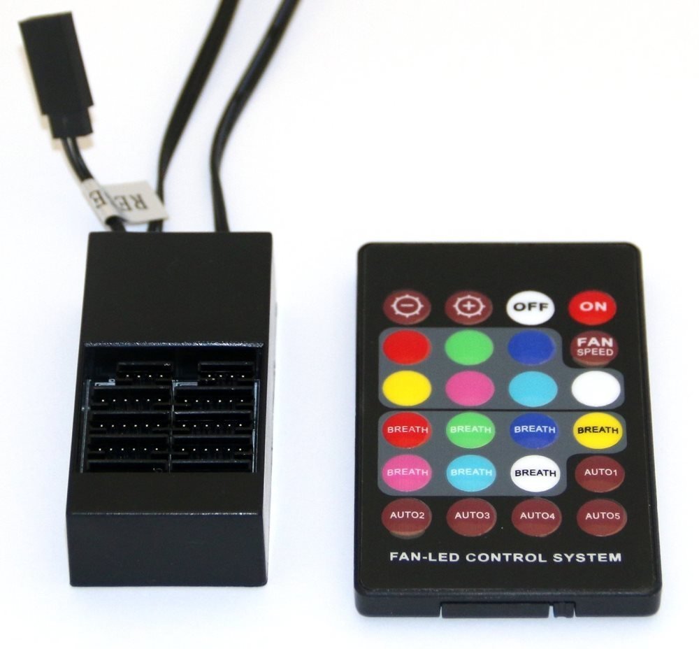 EuroCase EUROCASE controller + pilot do wentylatora RGB CB-RC-VENst