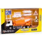 Samochody i pojazdy dla dzieci - Zestaw betoniarka + znaki drogowe i płotki 1:64 - Daffi - miniaturka - grafika 1
