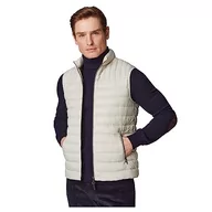 Garnitury - Hackett London Męska kamizelka Ultra LW, beżowa (Oyster), M, Beżowy (ostryg), M - miniaturka - grafika 1