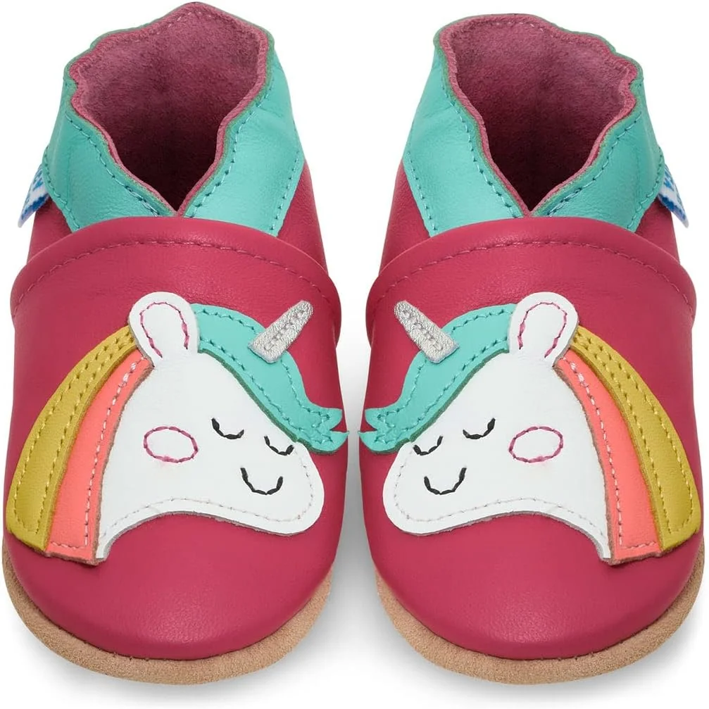 Miękkie buty do nauki chodzenia 12-18 mies. kapcie niemowlęce skórzane