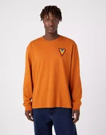 Bluzy męskie - Męski longsleeve Wrangler CHEST LOGO TEE 3XL - miniaturka - grafika 1
