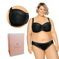 Biustonosze - Biustonosz GAIA Semi-Soft Sandy Maxi 594 półusztywniany czarny  75L - miniaturka - grafika 1