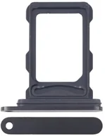 Części serwisowe do telefonów - SZUFLADKA TACKA KARTY SIM DO iPhone 16 Pro|16 Pro MAX CZARNY - miniaturka - grafika 1