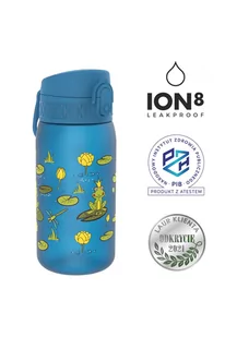 Butelka na wodę ION8 niebieska Żabki 400ml - Bidony dla dzieci - miniaturka - grafika 1