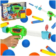Zabawki militarne - Pistolet na Kulki Karabin na Piankowe Naboje Strzałki Cel 2w1 dla Dzieci - miniaturka - grafika 1
