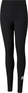 Puma Legginsy dla dzieci Puma ESS Logo Leggings czarne 587035 01 128cm - Legginsy - miniaturka - grafika 1