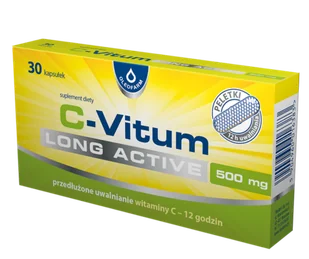 C-VITUM (Witamina C o przedłużonym uwalnianiu) 30 sztuk OLEOFARM - Witaminy i minerały - miniaturka - grafika 1