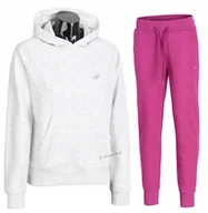 Spodnie sportowe damskie - 4F DAMSKI DRES BAWEĹNA KOMPLET BLUZA SPODNIE / rozm XS - miniaturka - grafika 1