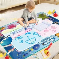 Maty edukacyjne - MATA WODNA DO RYSOWANIA 150X100 PIECZĄTKI FORMY PISAKI ZESTAW DLA DZIECI - miniaturka - grafika 1