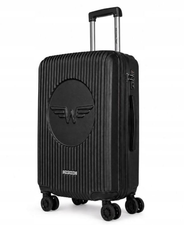 Walizka WINGS 28 ” Czarna 97L 4,2 g lekka 74x49x29 cm Model SWL04-L